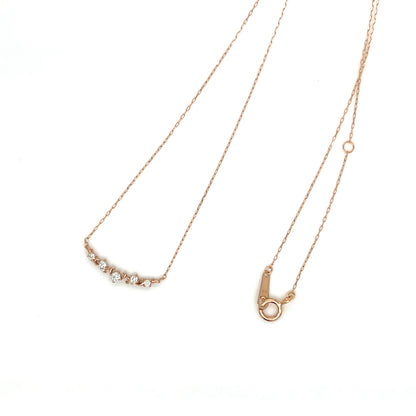 Arc Smile Necklace 0.07ct