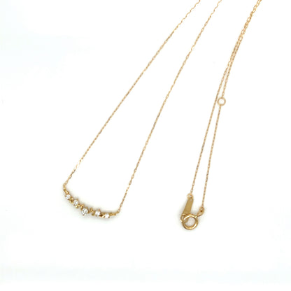 Arc Smile Necklace 0.07ct