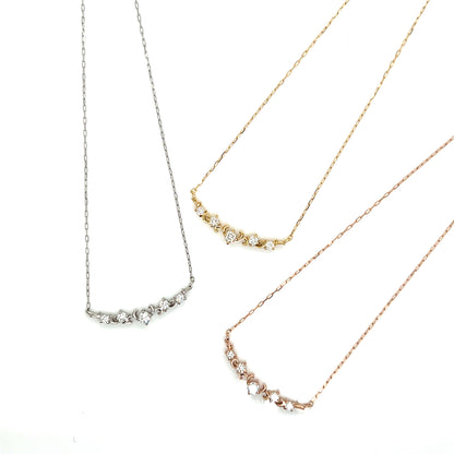 Arc Smile Necklace 0.07ct