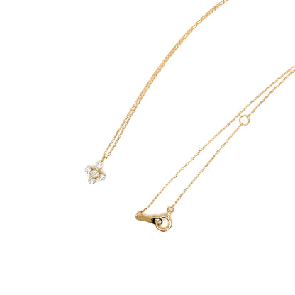 Cross Flower Necklace 0.2ct