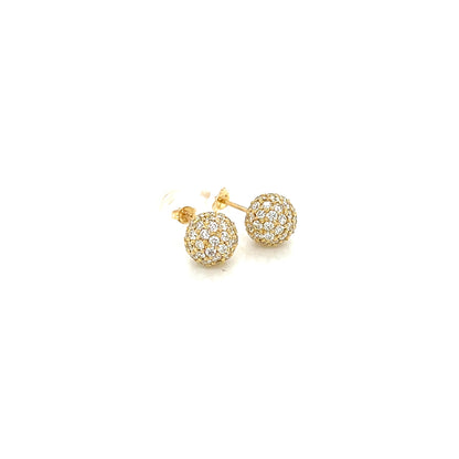 HC Sphere Earrings 1ct