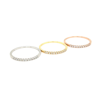 Fine Half Eternity Ring 0.1ct