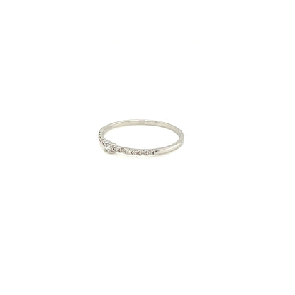 Four Claw Pave ring 0.1ct