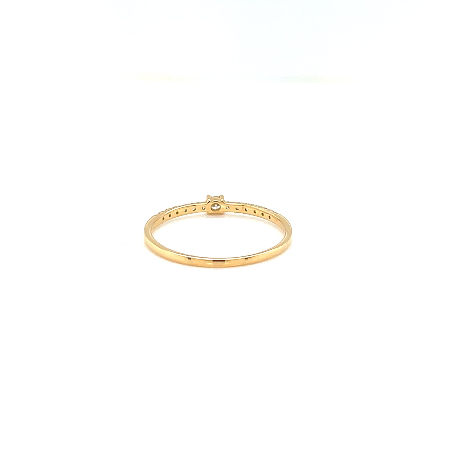 Four Claw Pave ring 0.1ct