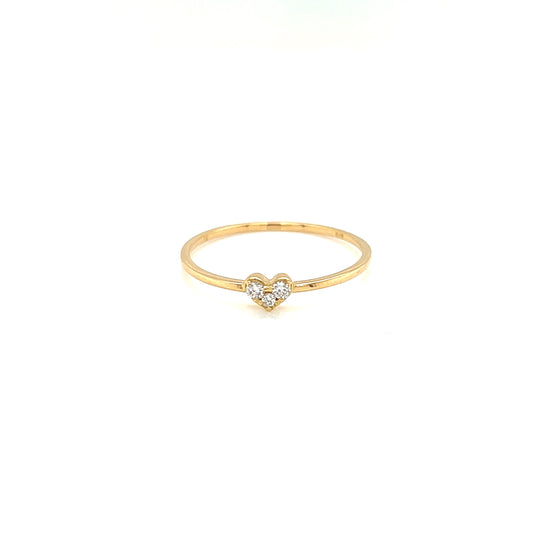 3 Dia Heart Ring 0.05ct