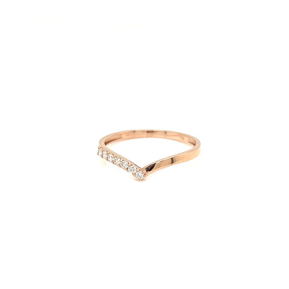 Streamline Half Wave Ring 0.1ct