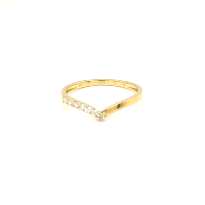 Streamline Half Wave Ring 0.1ct