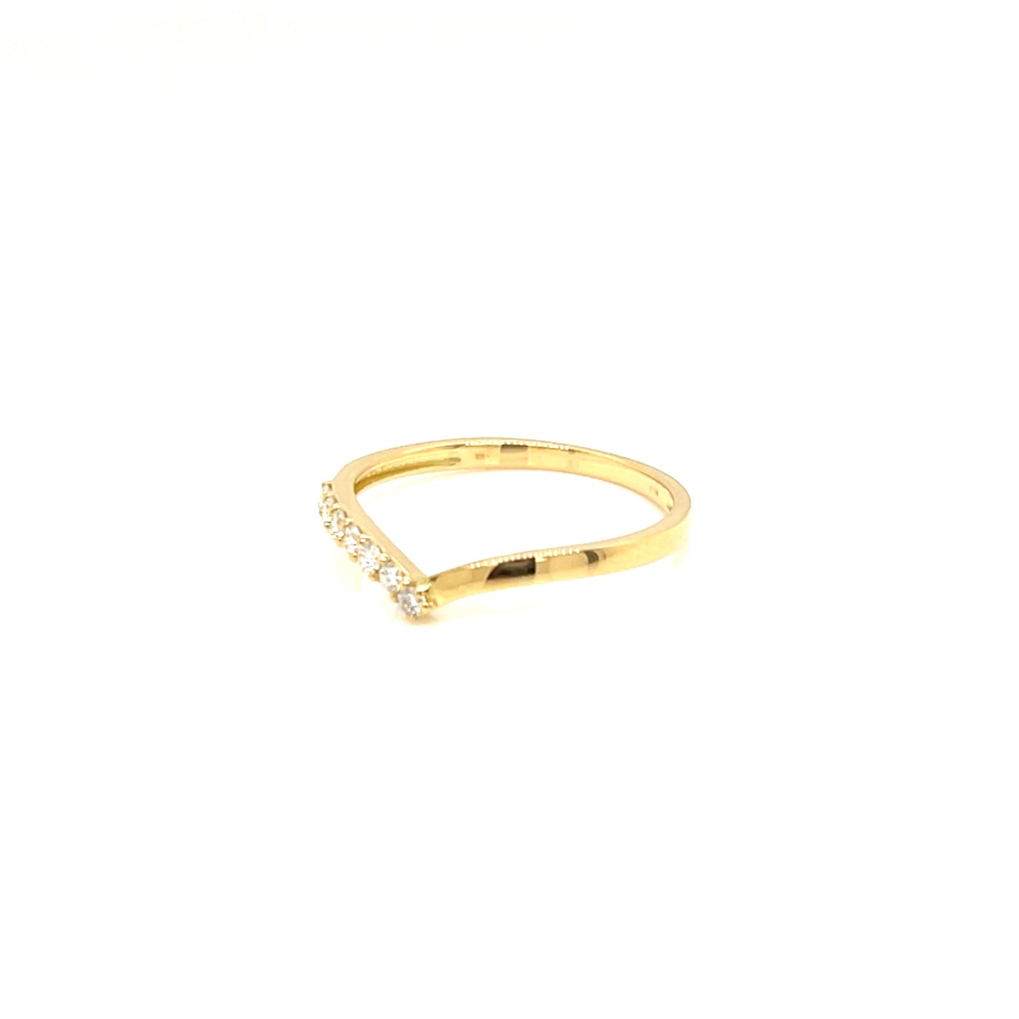 Streamline Half Wave Ring 0.1ct