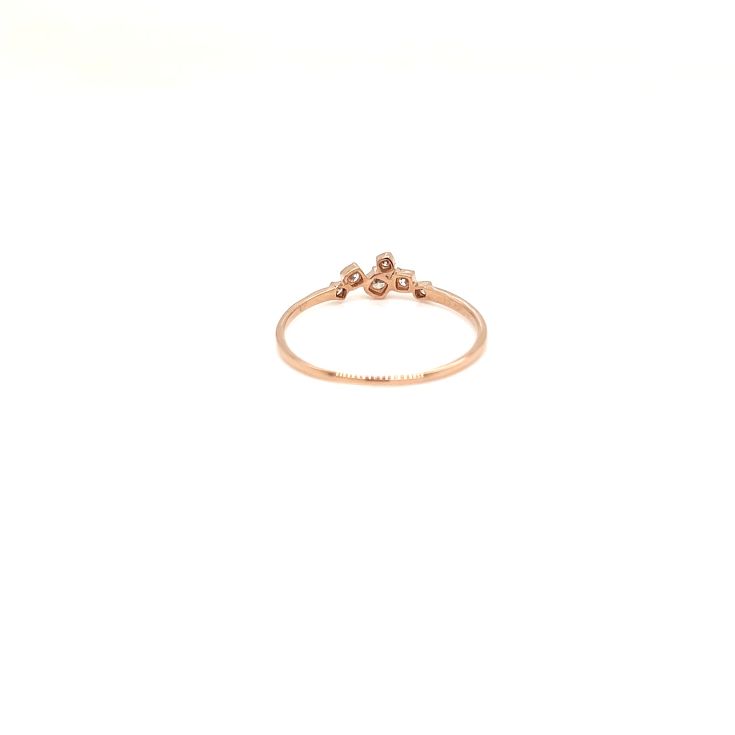 6 Dia Bezel Wave Ring 0.1ct