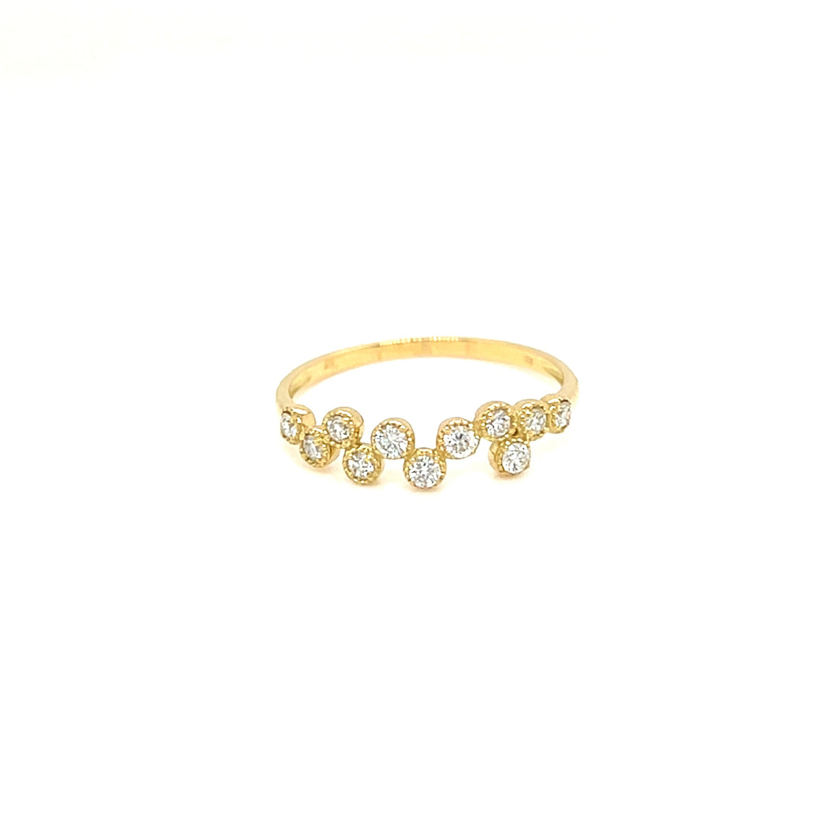 Bubble Wave Ring 0.2ct