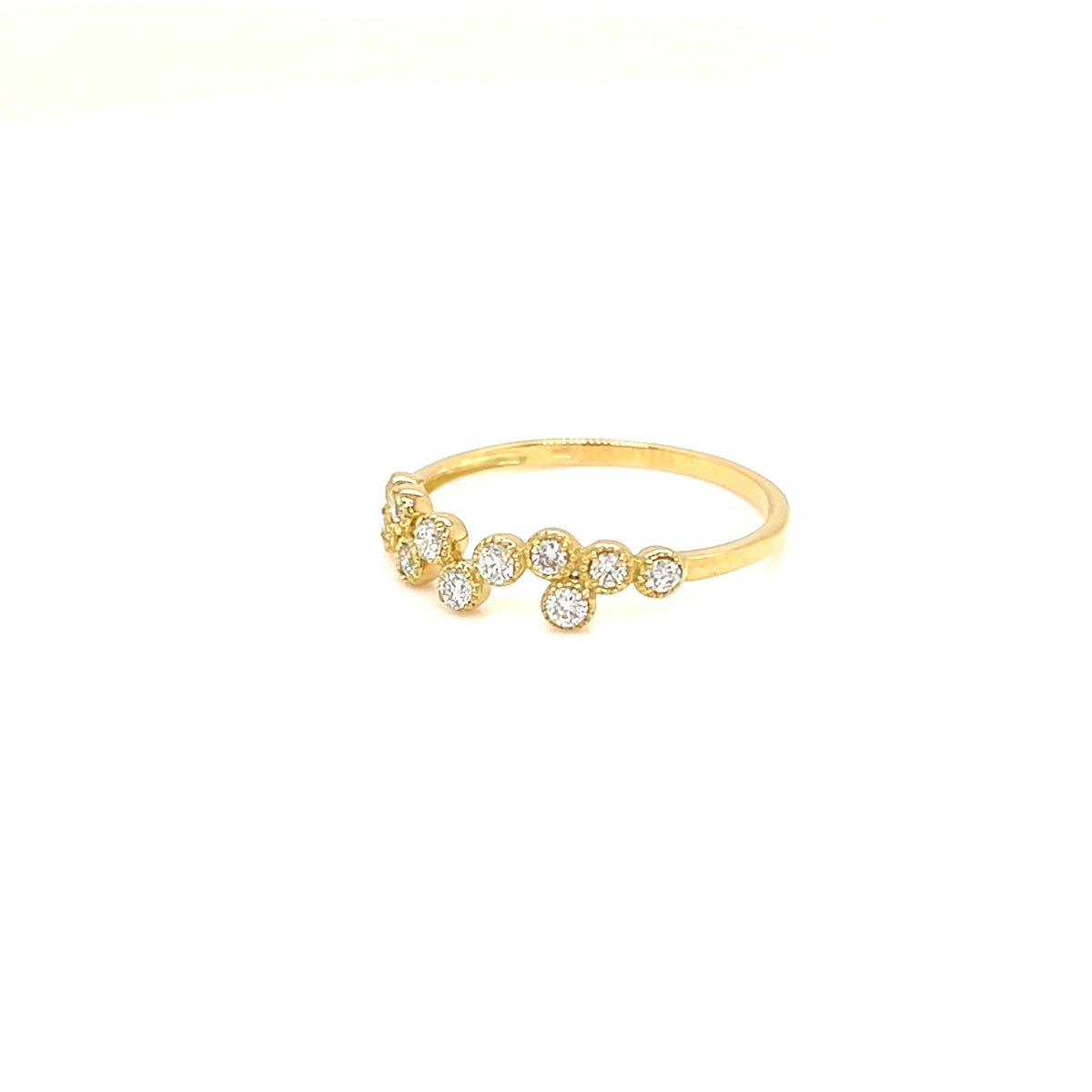 Bubble Wave Ring 0.2ct