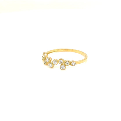 Bubble Wave Ring 0.2ct