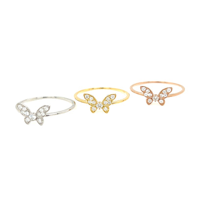 Butterfly Ring 0.1ct