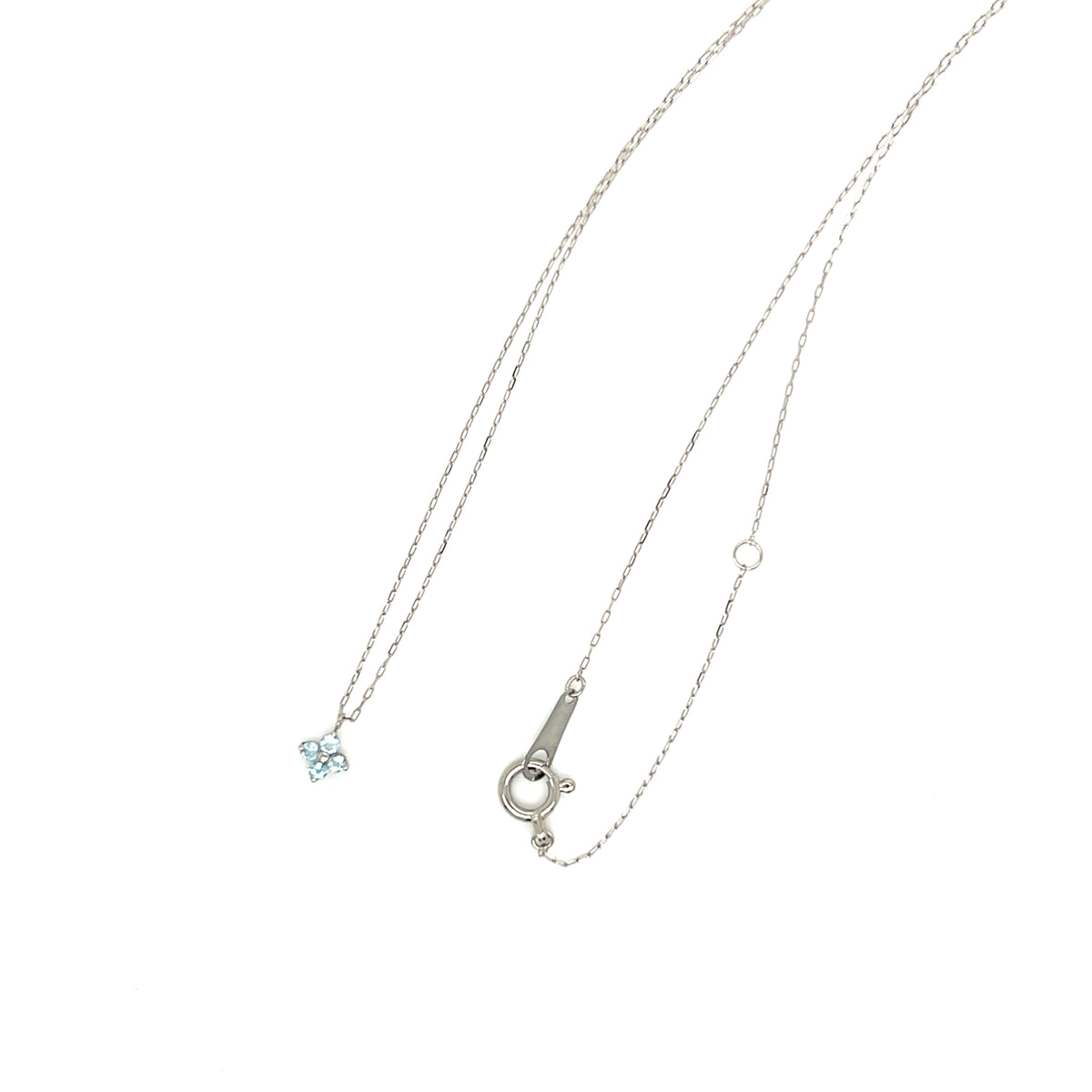 Blue Topaz Clover Necklace