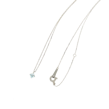 Blue Topaz Clover Necklace