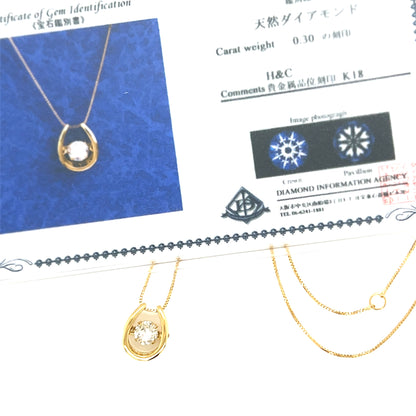 HC DS Horseshoe Necklace 0.3ct