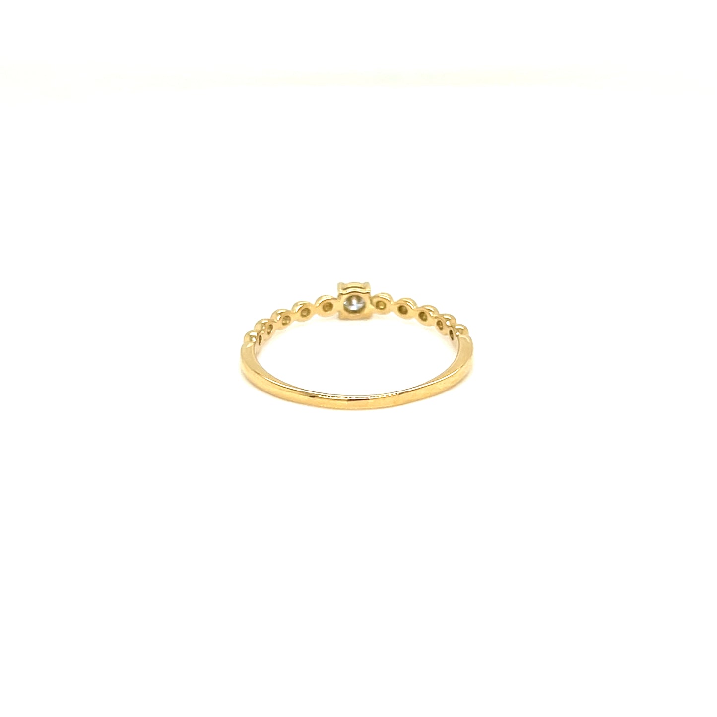4-prong Dia Beads Ring 0.1ct