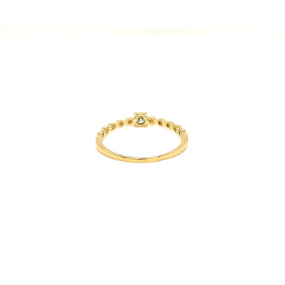 4-prong Dia Beads Ring 0.1ct
