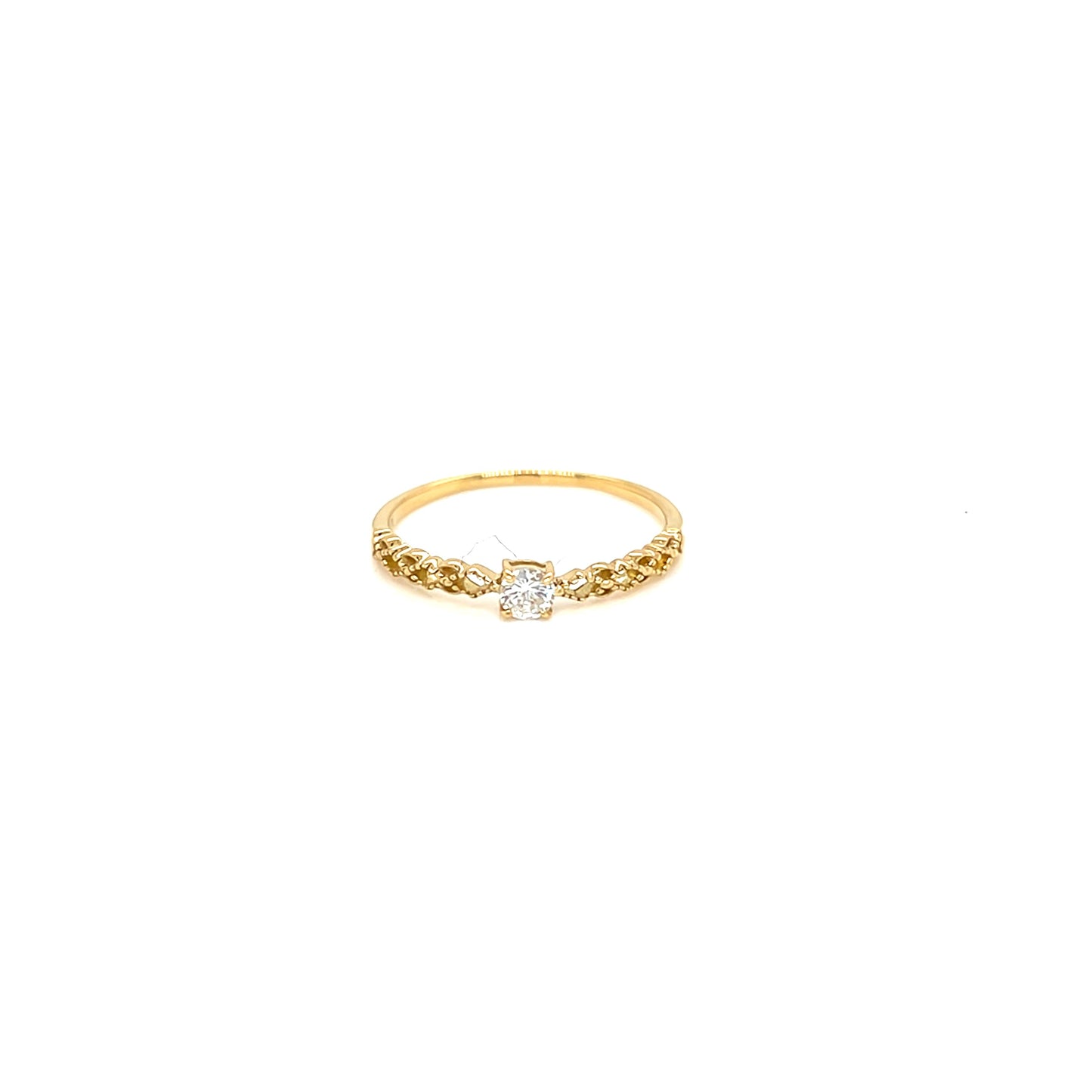 4-prong Dia Antique Ring 0.1ct