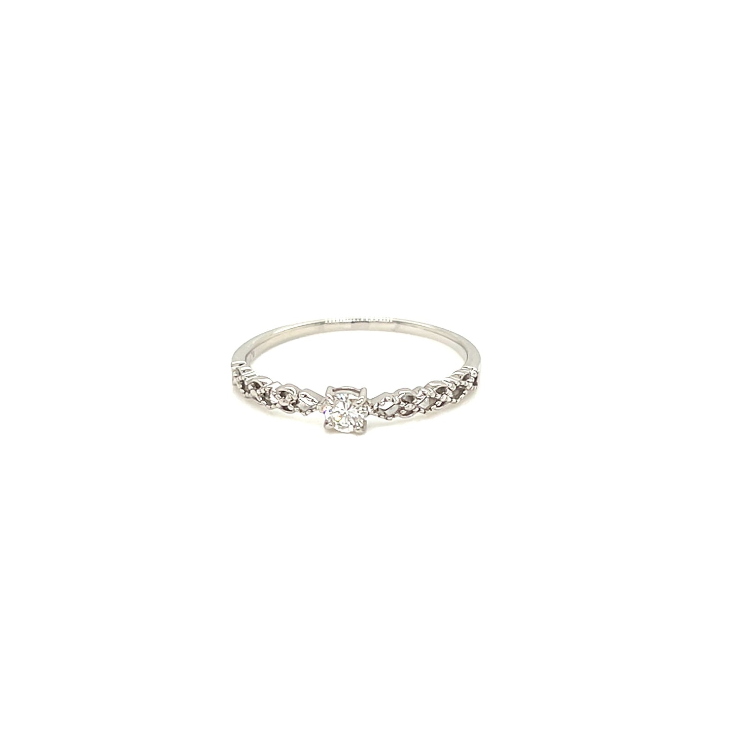 4-prong Dia Antique Ring 0.1ct