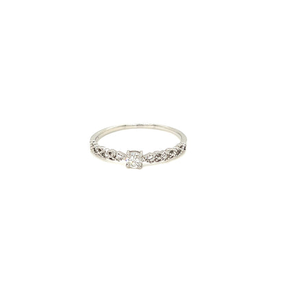 4-prong Dia Antique Ring 0.1ct
