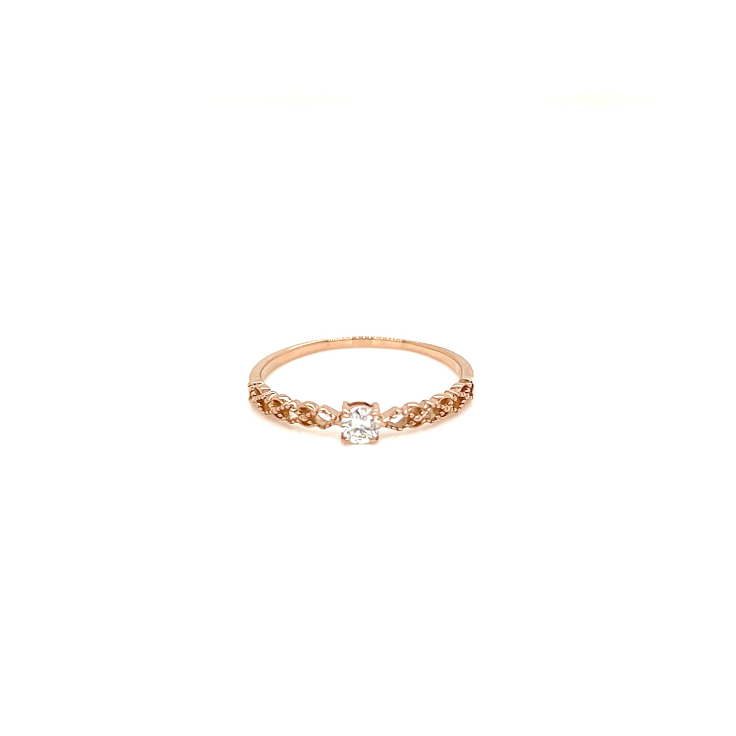 4-prong Dia Antique Ring 0.1ct