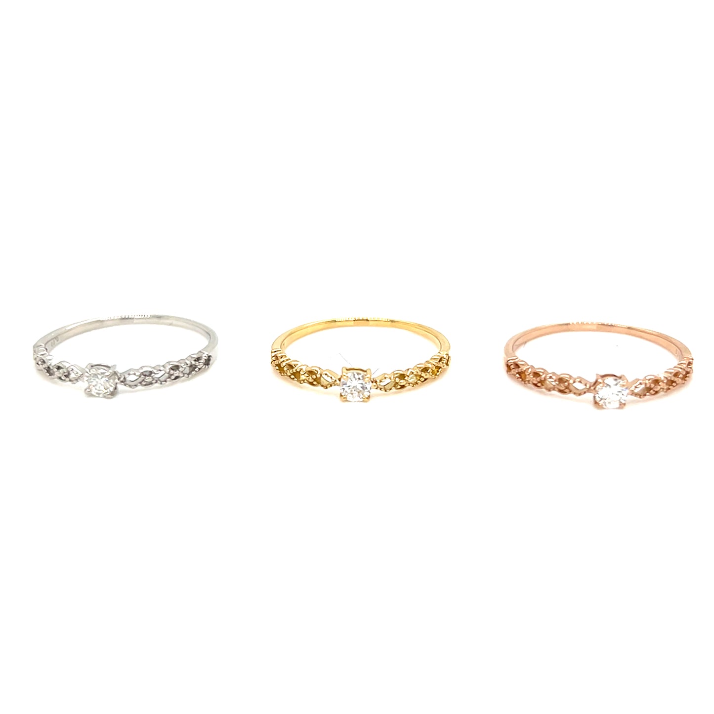 4-prong Dia Antique Ring 0.1ct