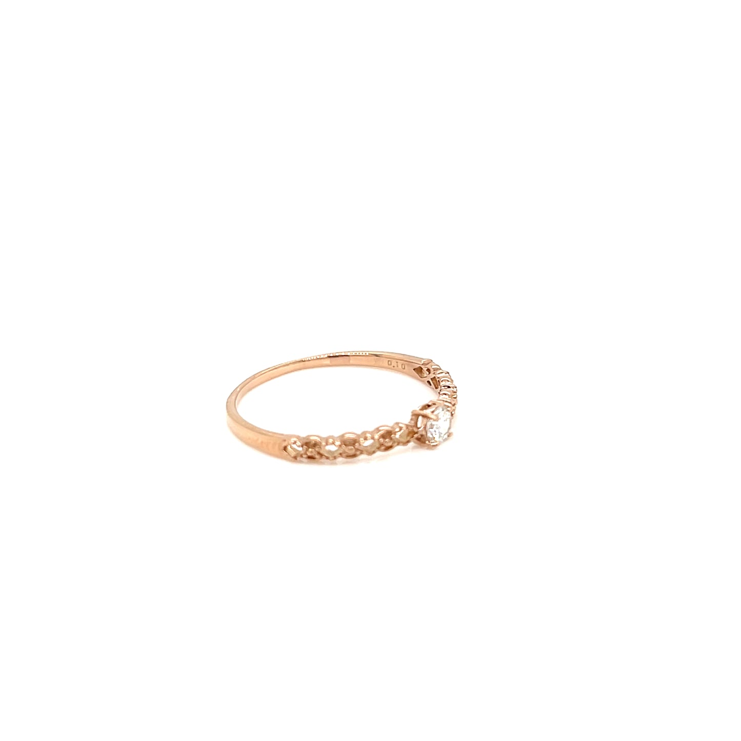 4-prong Dia Antique Ring 0.1ct
