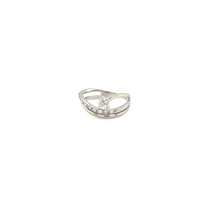 Wavy Clover Ring 0.25ct