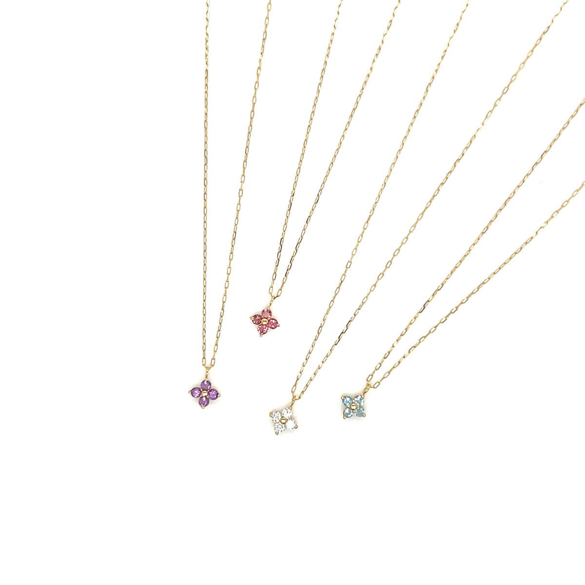 Amethyst Clover Necklace