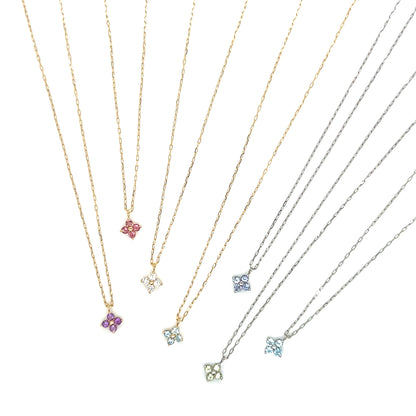 Clover Necklace 0.05ct