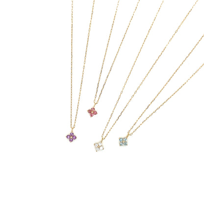 Clover Necklace 0.05ct