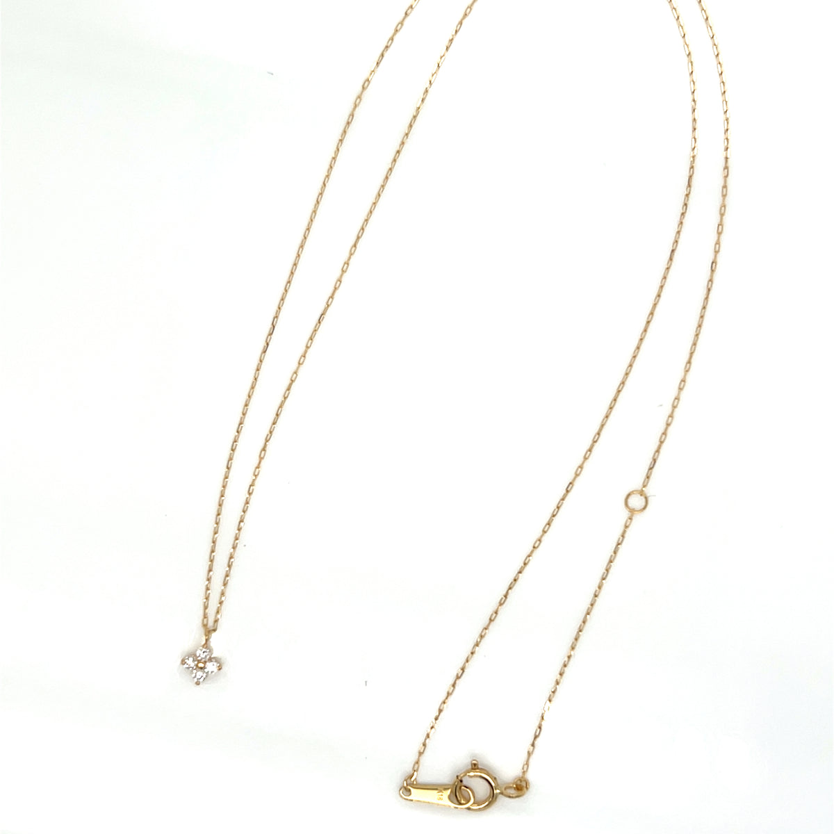Clover Necklace 0.05ct