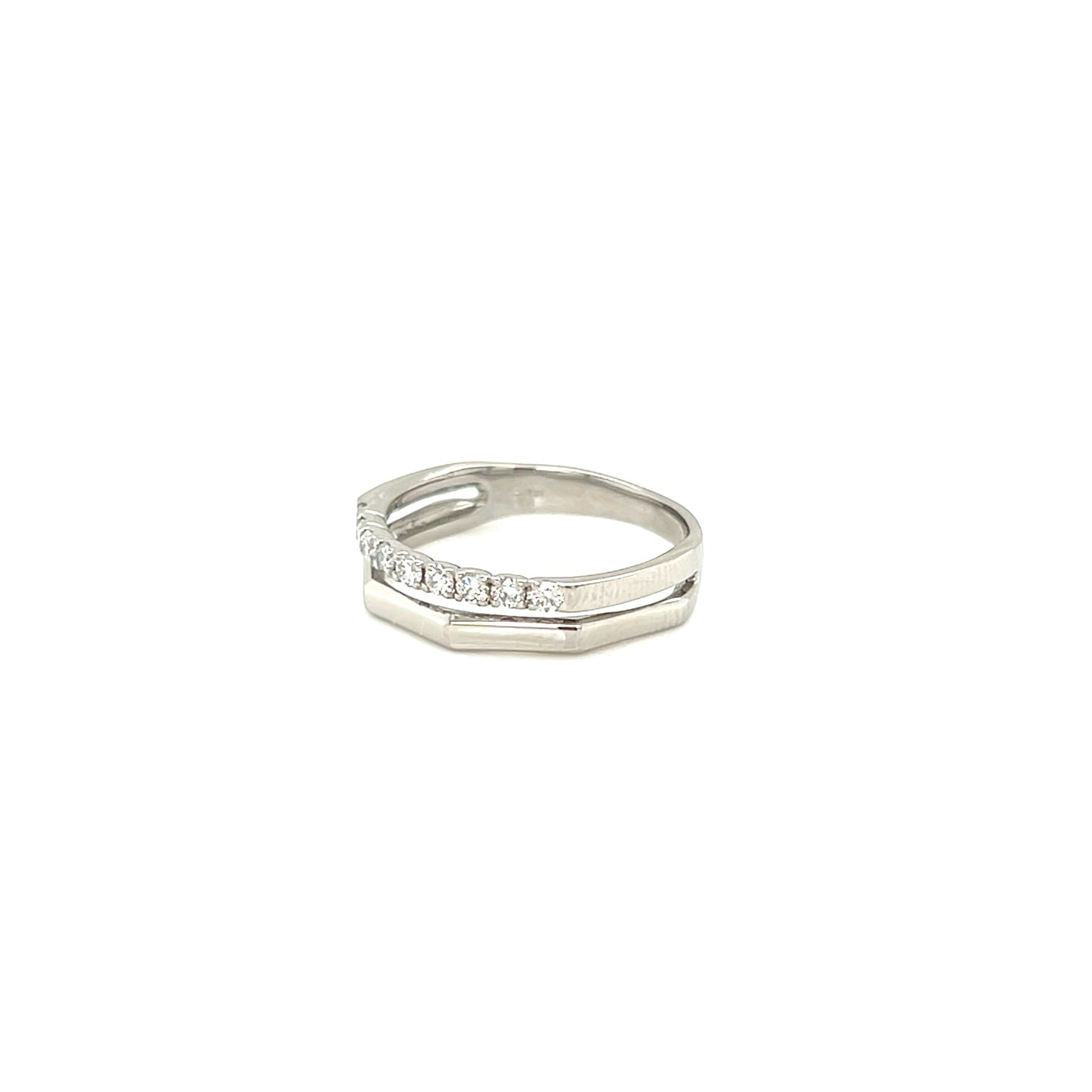 Double Line Edge Ring 0.2ct