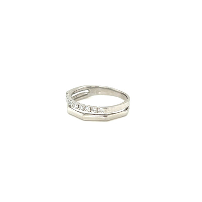 Double Line Edge Ring 0.2ct