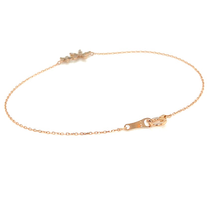 Twins Flower Bracelet 0.1ct