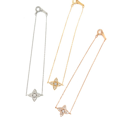Four Tip Flower Bracelet 0.15ct