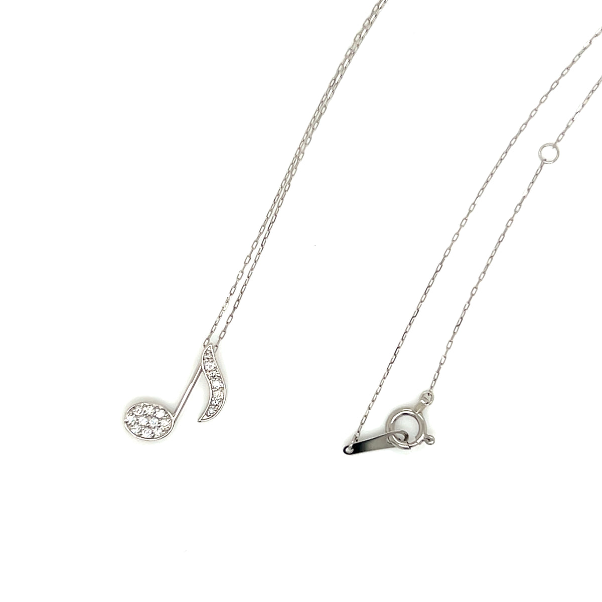 Whole Dia Note Necklace 0.1ct