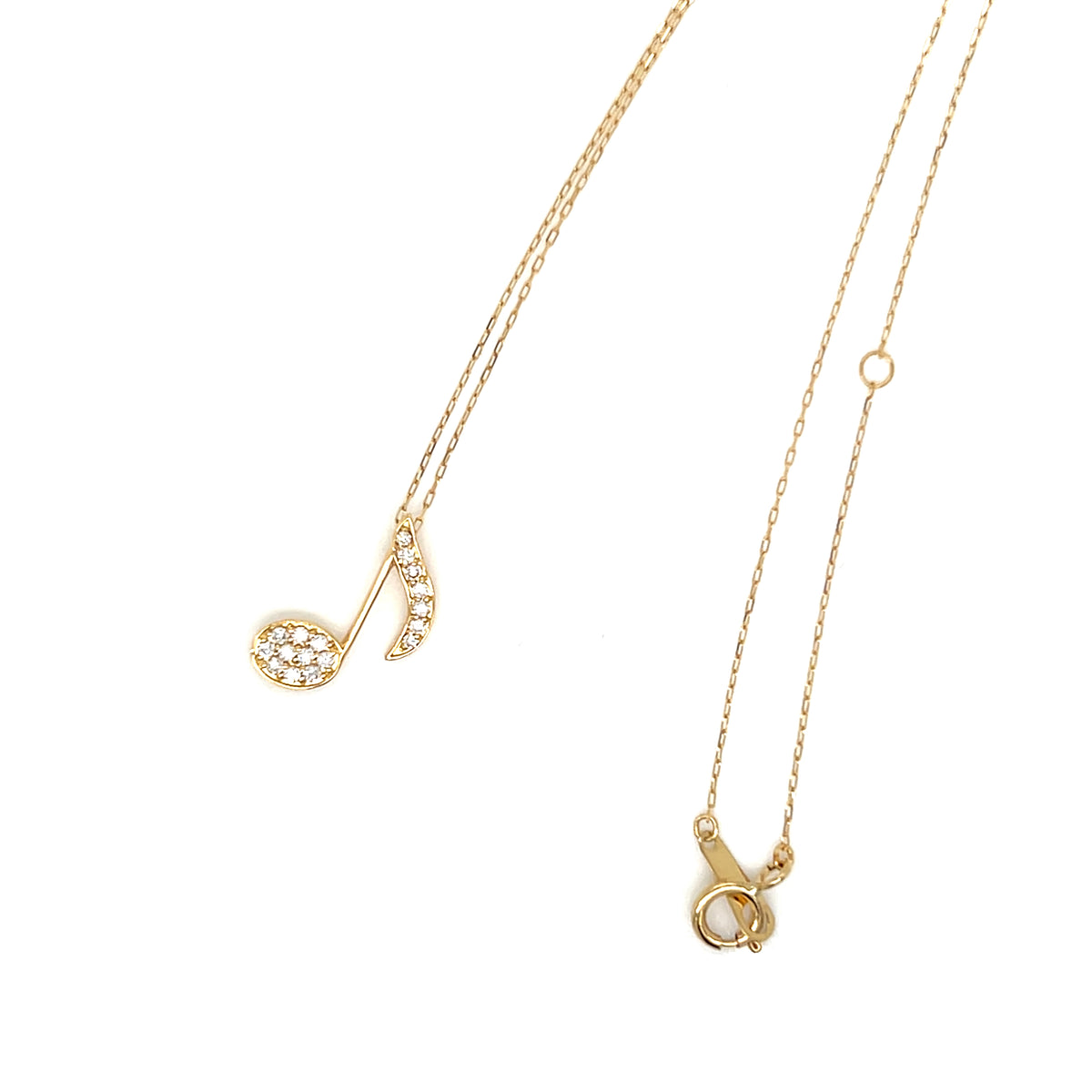 Whole Dia Note Necklace 0.1ct