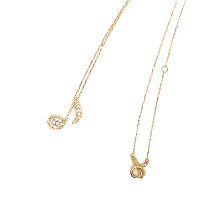 Whole Dia Note Necklace 0.1ct