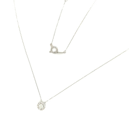 HC Halo Necklace 0.09/0.06ct