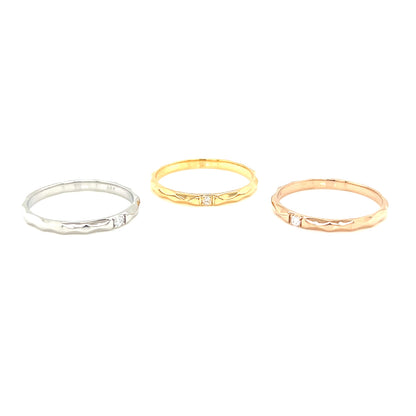 Single Dia Rough ring 0.02ct