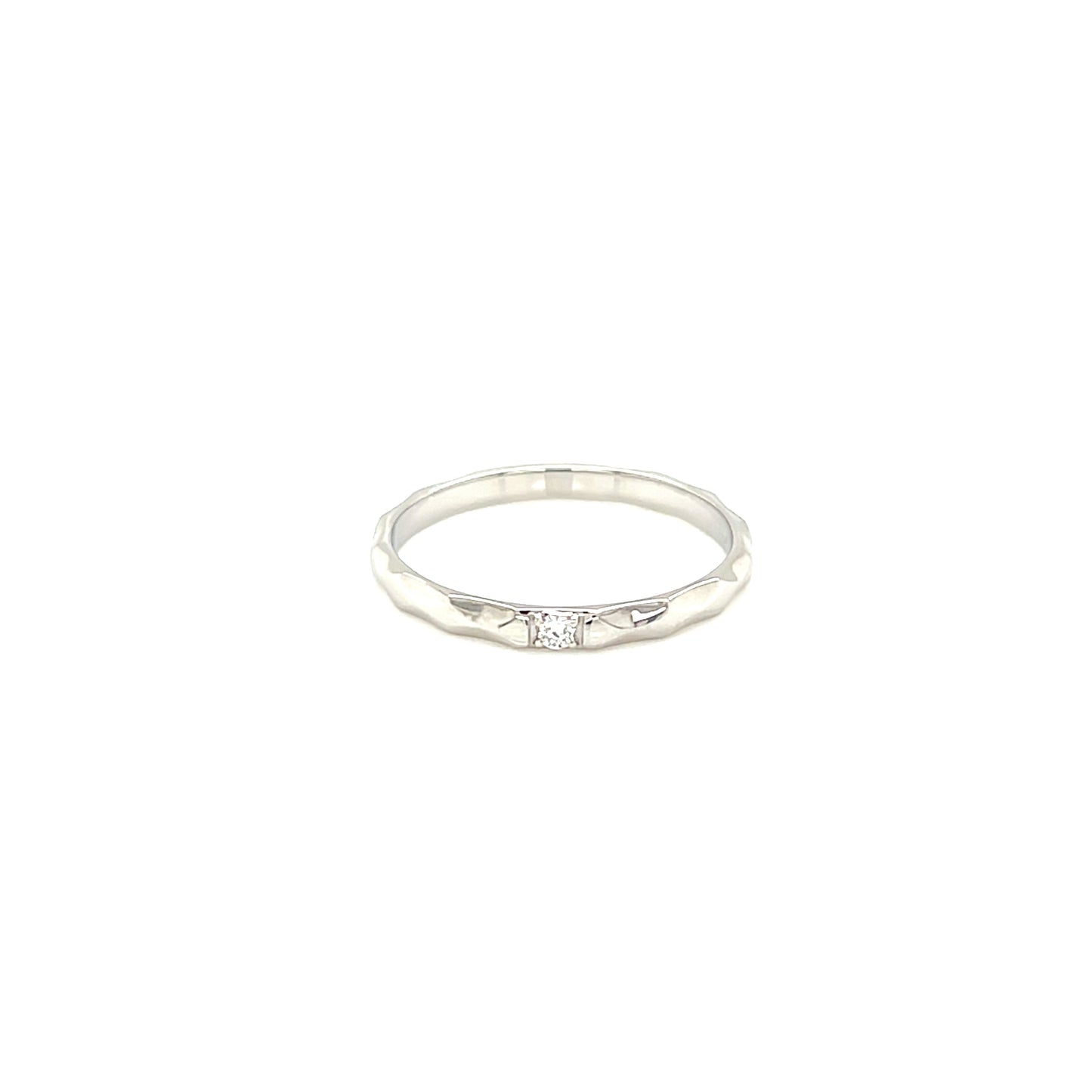 Single Dia Rough ring 0.02ct