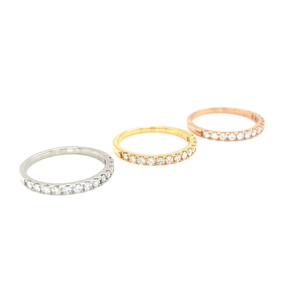 13 Dia Half Eternity Ring T 0.3ct