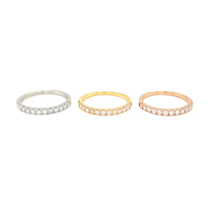 13 Dia Half Eternity Ring T 0.3ct