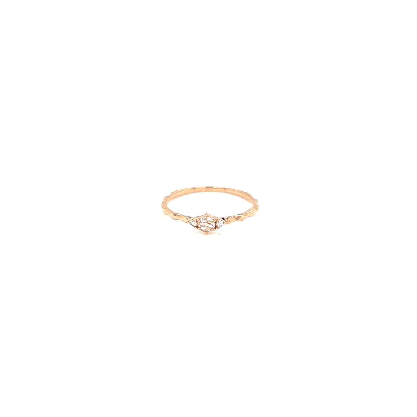 Rose cut Dia Rough ring 0.08/0.02ct