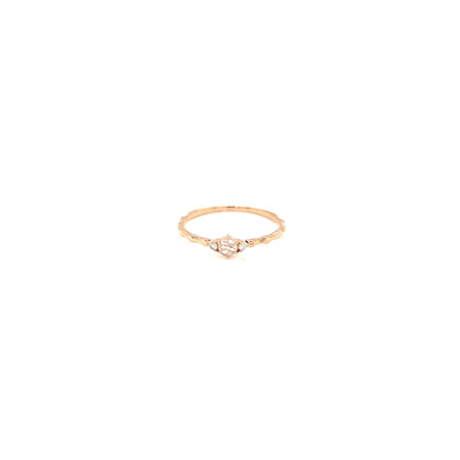 Rose cut Dia Rough ring 0.08/0.02ct