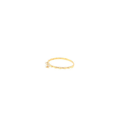 Rose cut Dia Rough ring 0.08/0.02ct