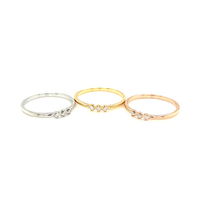 Pinky 3 Dia Ring 0.03ct