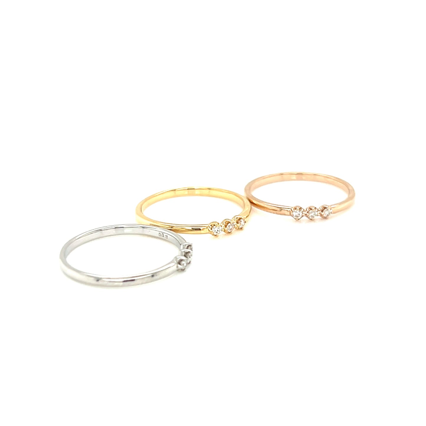Pinky 3 Dia Ring 0.03ct